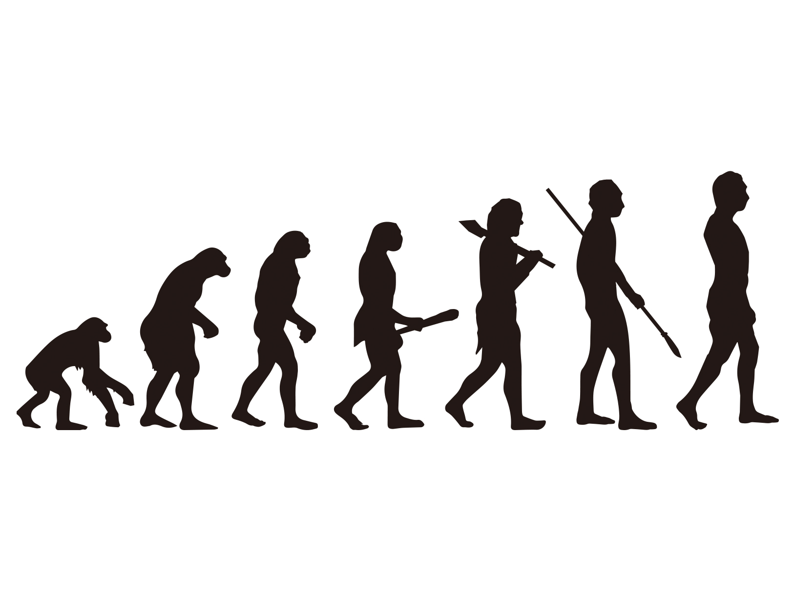 猿から人間への進化　アイキャッチ画像